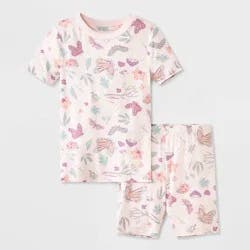 Toddler 2pc Animal Planet Botanicals Butterfly Pajama Set - Purple 4T