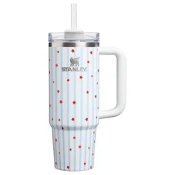 Stanley 30 oz Stainless Steel H2.0 FlowState Quencher Tumbler Blue Starry Stripes