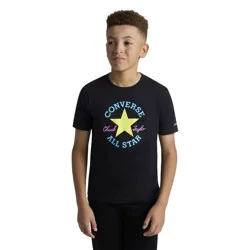 Converse® Boys' Short Sleeve Logo Graphic T-Shirt - Black XS