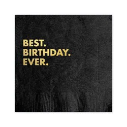 Pretty Alright Goods 20ct Best Birthday Ever Cocktail Napkins