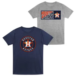 MLB Houston Astros Toddler 2-pack Poly T-Shirt - 4T