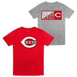 MLB Cincinnati Reds Toddler 2-pack Poly T-Shirt - 2T