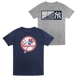MLB New York Yankees Toddler 2-pack Poly T-Shirt - 4T