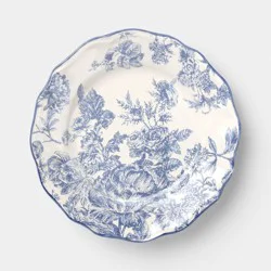Stoneware Legacy Heirloom Appetizer Plate Blue Floral Toile - Threshold™