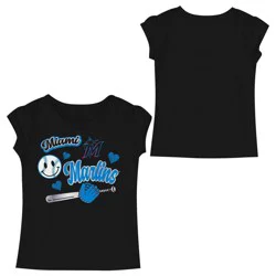 MLB Miami Marlins Toddler Girls T-Shirt - 3T