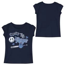 MLB Tampa Bay Rays Toddler Girls T-Shirt - 4T