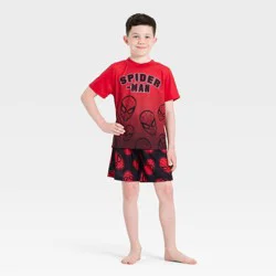 Boys' Spider-Man 2pc T-Shirt and Pajama Set - Red M