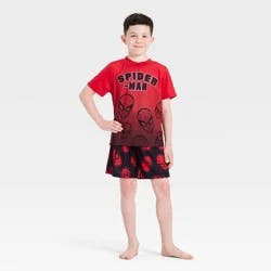 Boys' Spider-Man 2pc T-Shirt and Pajama Set - Red L