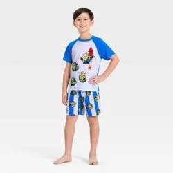 Boys' Minions 2pc T-Shirt and Pajama Set - Blue XS