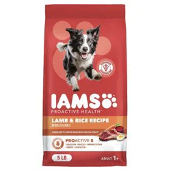 IAMS Proactive Health Minichunks Lamb and Rice Recipe Adult Dry Dog Food - 5lbs
