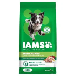 IAMS Proactive Health Minichunks Chicken and Whole Grains Recipe Adult Dry Dog Food - 5lbs