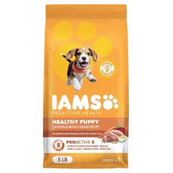IAMS Proactive Health Puppy Chicken and Whole Grains Recipe Dry Dog Food - 5lbs