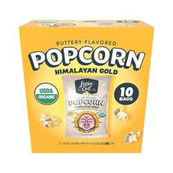 Lesserevil Organic Himalayan Gold Snack Pack Popcorn - 4.6oz/10ct