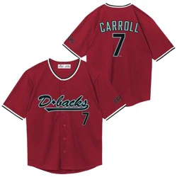 MLB Arizona Diamondbacks Corbin Carroll Youth Wordmark Jersey - XL