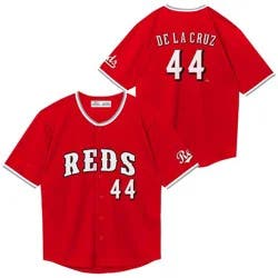 MLB Cincinnati Reds Elly De La Cruz Youth Wordmark Jersey - XS