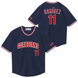 MLB Cleveland Guardians José Ramírez Youth Wordmark Jersey - L