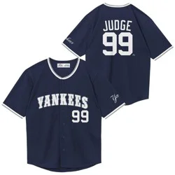 MLB New York Yankees Aaron Judge Youth Wordmark Jersey - M