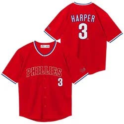 MLB Philadelphia Phillies Bryce Harper Youth Wordmark Jersey - XL