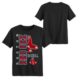 MLB Boston Red Sox Youth Black Cotton T-Shirt - L