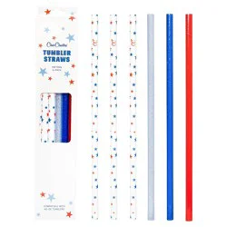 CharCharms 6pk 4th of July Stars Straws