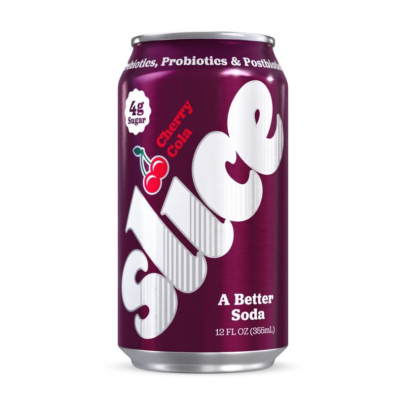 slide 1 of 9, Slice Cherry Cola Soda - 12 fl oz Can, 12 fl oz