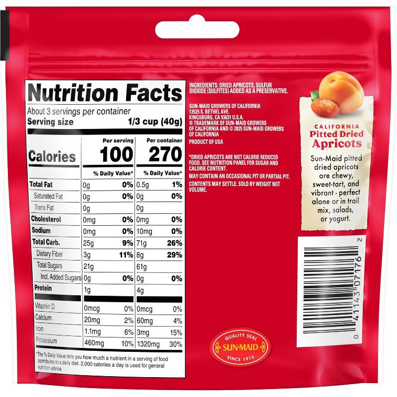 slide 2 of 5, Sun-Maid California Apricots - 4oz, 4 oz