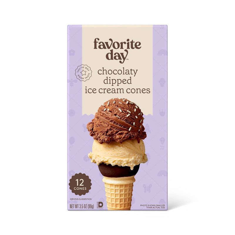 slide 1 of 2, Chocolatey Dipped Cups - 3.5oz/12ct - Favorite Day™, 12 ct; 3.5 oz