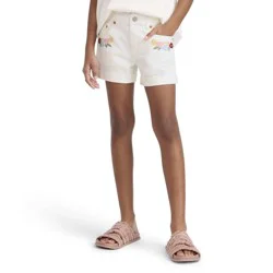 Levi's® Girls' Twill Embroidered Pocket Shorts - White 8