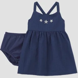 Carter's Just One You® Baby Girls' Star Americana Dress - Navy Blue 9M