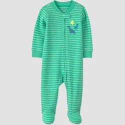 Carter's Just One You® Baby Boys' Dino Sleep N' Play - Green Striped 6M