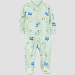 Carter's Just One You® Baby Boys' Transportation Sleep N' Play - Green Newborn