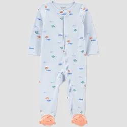 Carter's Just One You® Baby Boys' Goldfish Graphic Sleep N' Play - Blue/Orange 3M
