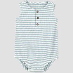 Carter's Just One You® Baby Boys' Striped Bubble Romper - Blue 9M