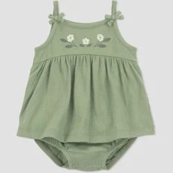 Carter's Just One You® Baby Girls' Flower Skirtall - Green 9M