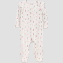 Carter's Just One You® Baby Girls' Cherry Graphic Sleep N' Play - Ivory 3M