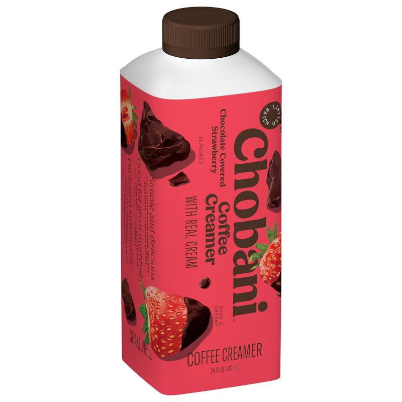 slide 2 of 9, Chobani Chocolate Covered Strawberry Coffee Creamer - 24 fl oz, 24 fl oz
