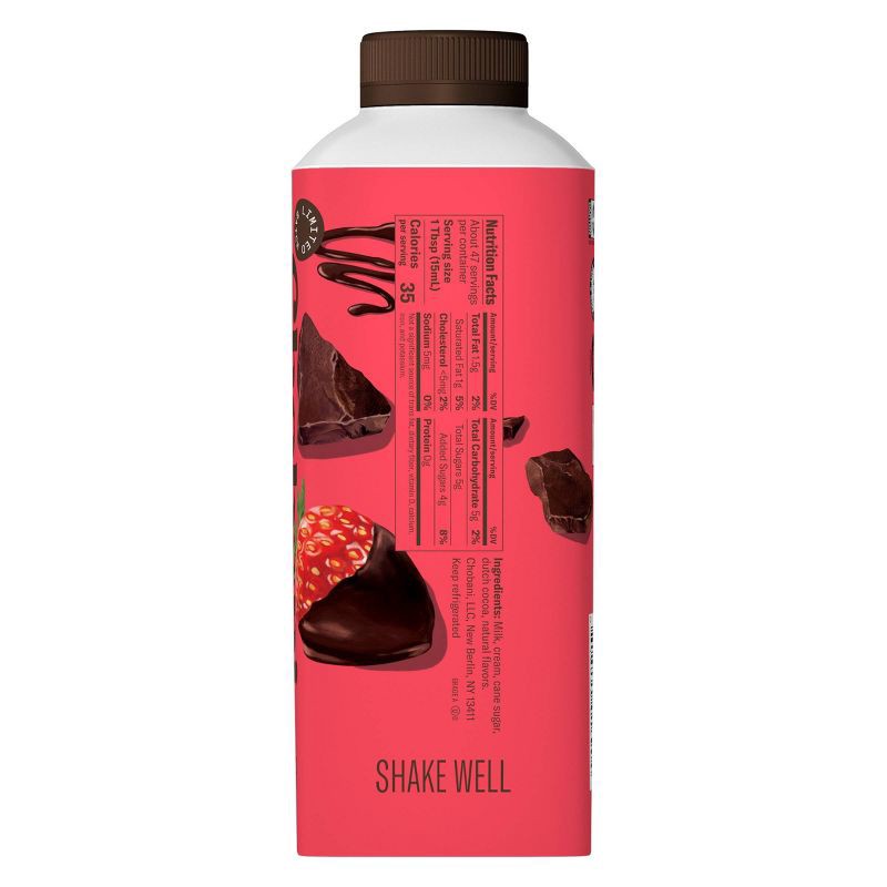 slide 4 of 9, Chobani Chocolate Covered Strawberry Coffee Creamer - 24 fl oz, 24 fl oz