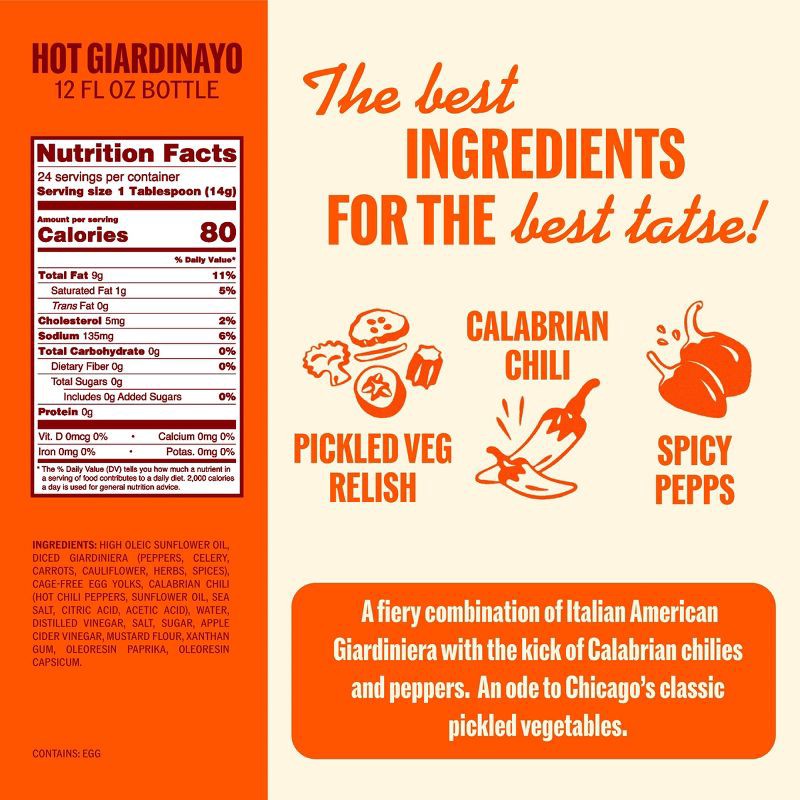 slide 2 of 5, Ayoh! Hot Giardinayo Sando Sauce - 12 fl oz, 12 fl oz