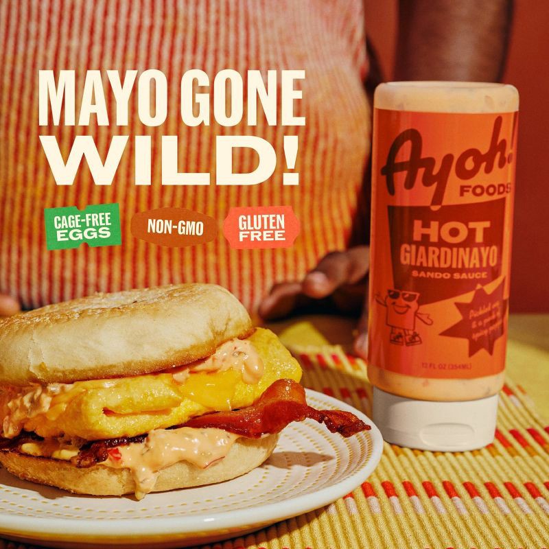 slide 4 of 5, Ayoh! Hot Giardinayo Sando Sauce - 12 fl oz, 12 fl oz