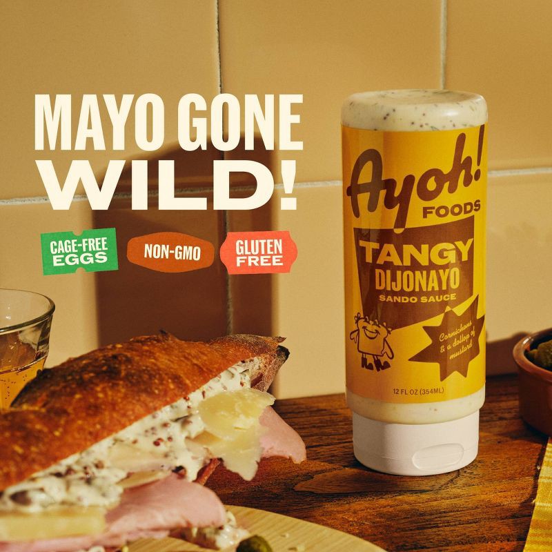 slide 4 of 5, Ayoh! Tangy Dijonayo Sando Sauce - 12 fl oz, 12 fl oz