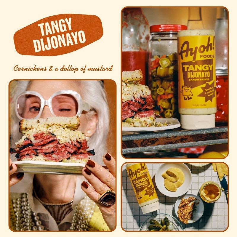 slide 5 of 5, Ayoh! Tangy Dijonayo Sando Sauce - 12 fl oz, 12 fl oz