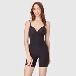 Maidenform Women's Low Back Cupped Bodysuit - Black XL