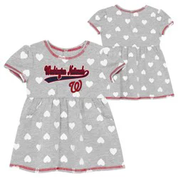 MLB Washington Nationals Infant Girls Gray Dress - 18M