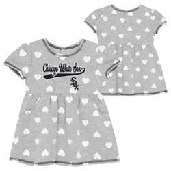 MLB Chicago White Sox Toddler Girls Gray Dress - 2T