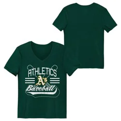 MLB Athletics Youth Girls Core T-Shirt - S