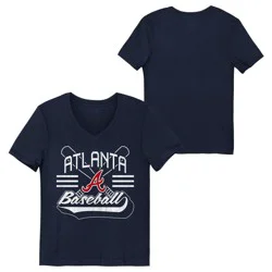 MLB Atlanta Braves Youth Girls' Core T-Shirt - XL