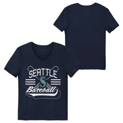 MLB Seattle Mariners Youth Girls' Core T-Shirt - L