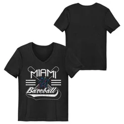 MLB Miami Marlins Youth Girls' Core T-Shirt - L