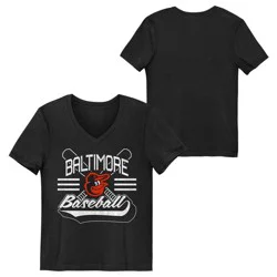 MLB Baltimore Orioles Youth Girls' Core T-Shirt - M