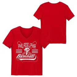 MLB Philadelphia Phillies Youth Girls' Core T-Shirt - XL